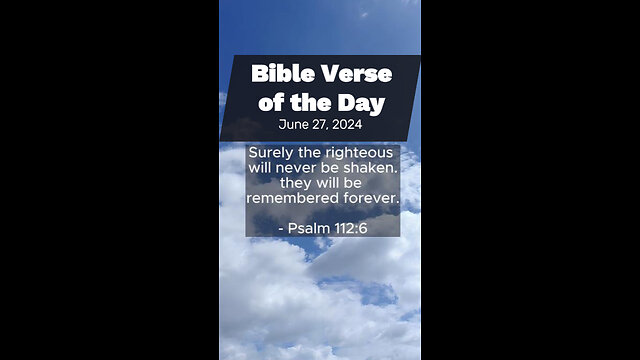 Bible Verse of the Day: June 27, 2024