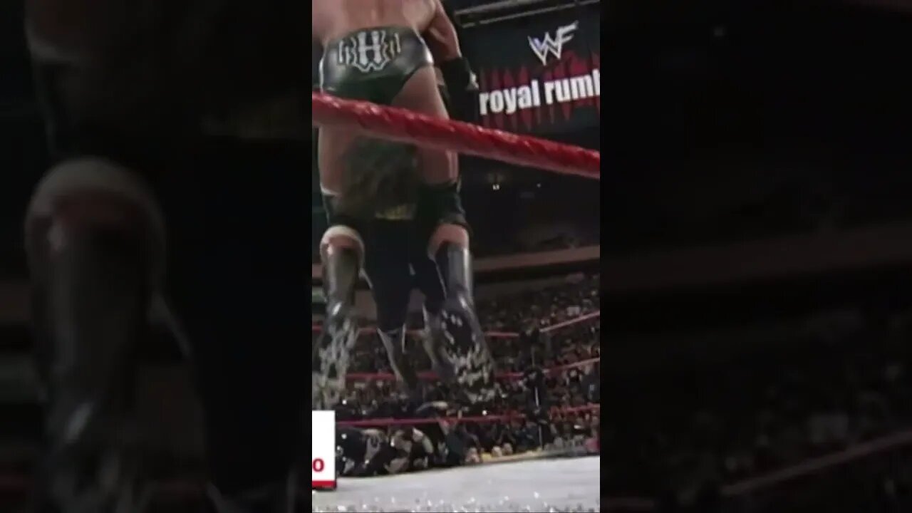 Mick Foley thumbtacks ! Triple H pedigree onto thumbtacks #wwe #shorts