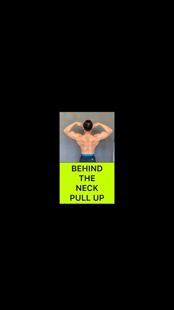 BEHIND THE NECK PULL UPS #shorts
