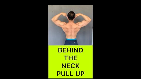 BEHIND THE NECK PULL UPS #shorts