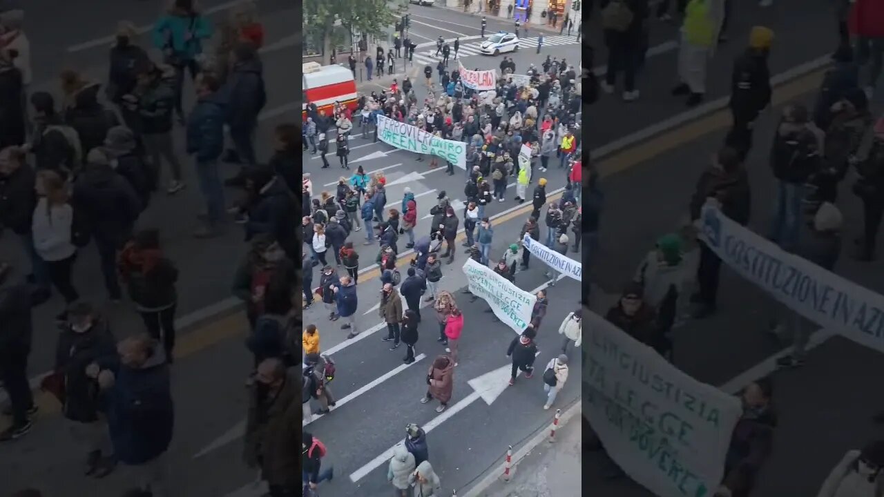 ITALY - Trieste Streets Are Packed To The Brim With Protesters Against Mandates