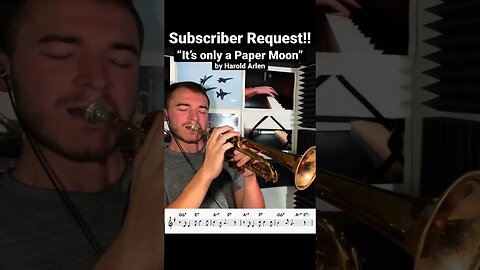 It’s only a Paper Moon Trumpet Cover || Subscriber Request • • • #jazz #trumpet #jazzmusic #studio