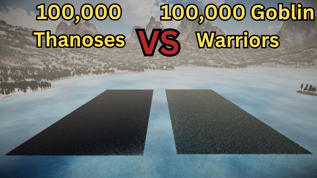 100,000 Thanoses Versus 100,000 Goblin Warriors || Ultimate Epic Battle Simulator 2