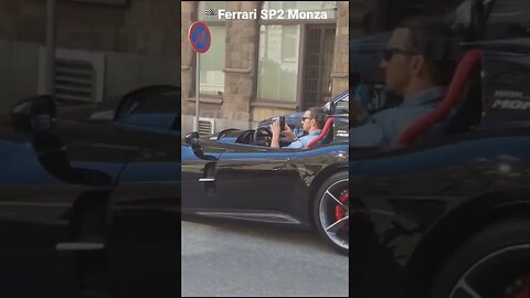 ✅️Ferrari SP2 Monza with Zlatan Ibrahimovic in Sweden brutal V12 monster on the streeets