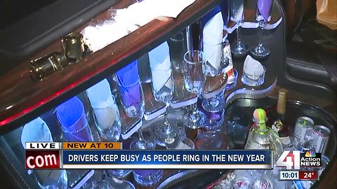 NYE brings busy night for taxi, limo drivers in KC