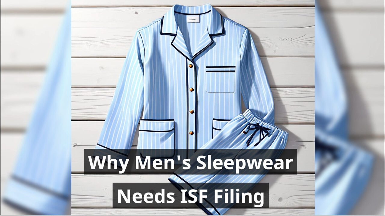 Securing Your Imports: The Importance of Filing an ISF for Men's Sleepwear