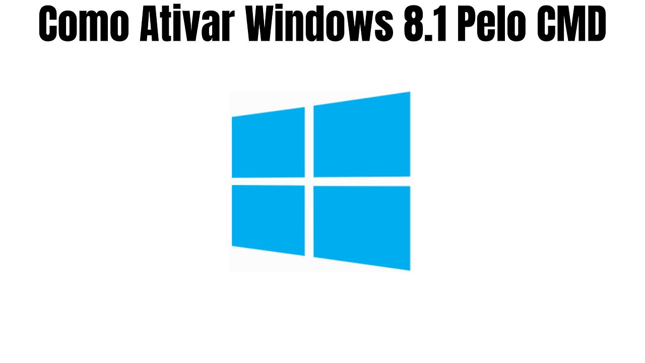 Como Ativar Windows 8.1 pelo CMD