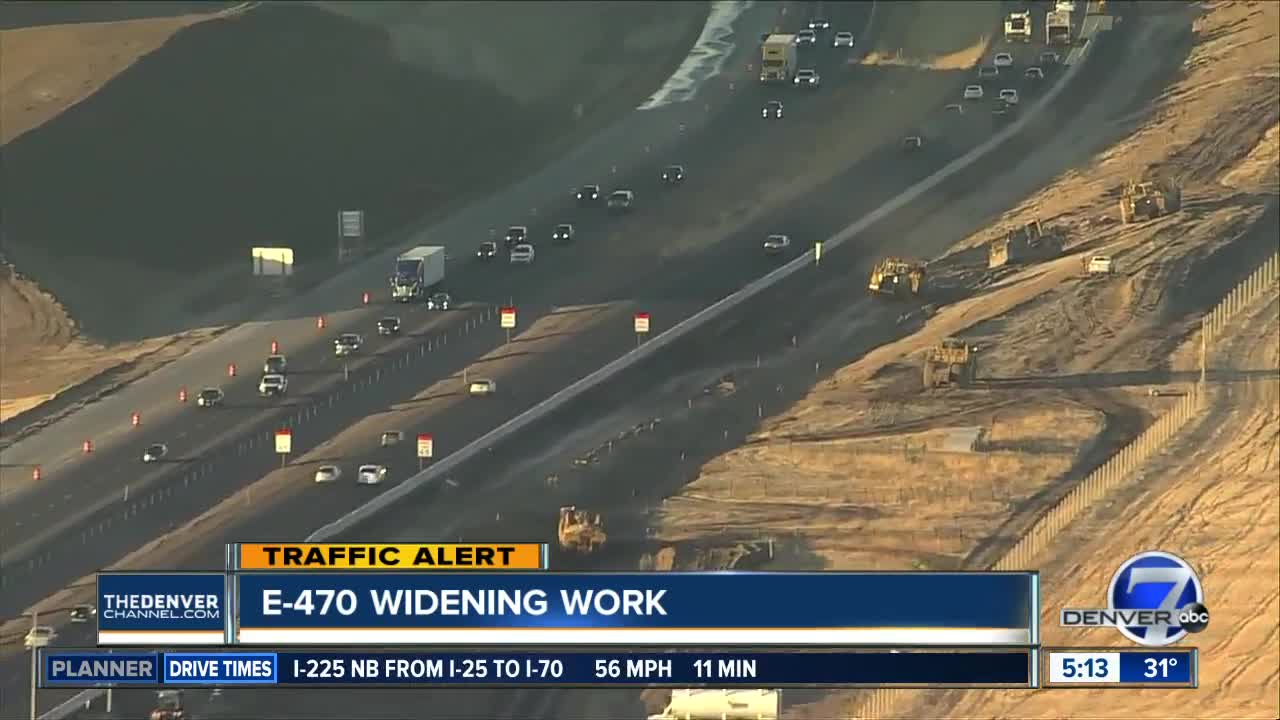 E-470 widening work almost done in one section