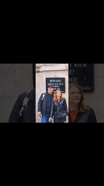 she jumps at the slightest move #horseguardsparade