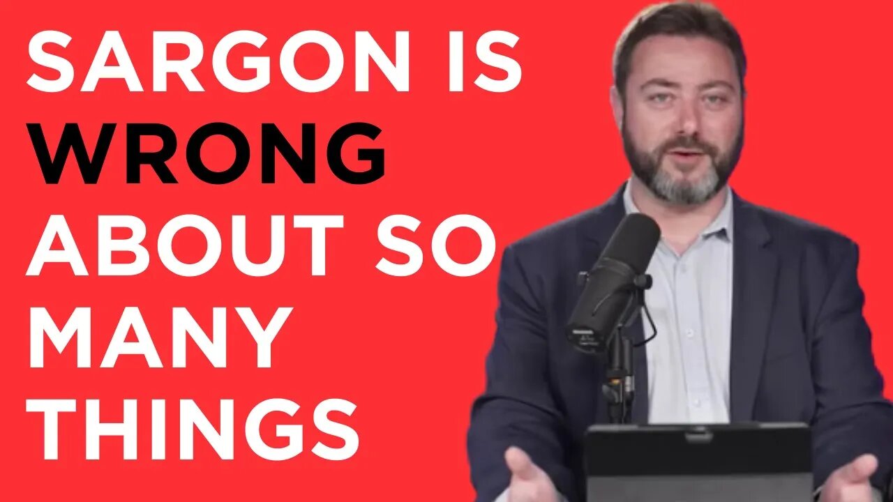 Sargon of Akkad is wrong, doesn't know the difference between liberal and socialist, apparently.