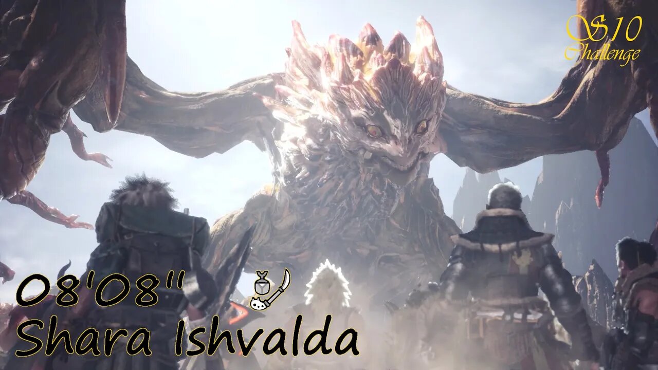 Shara Ishvalda (08'08'') | Insect Glaive | Monster Hunter World: Iceborne | "Sub 10 Challenge"