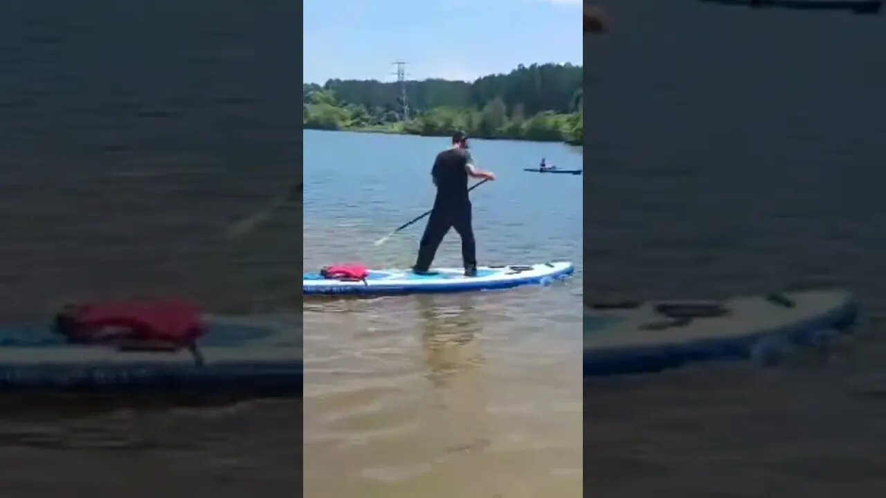 1st Time on a Paddle Board..what could go wrong... #SUP #outdoors #kayak