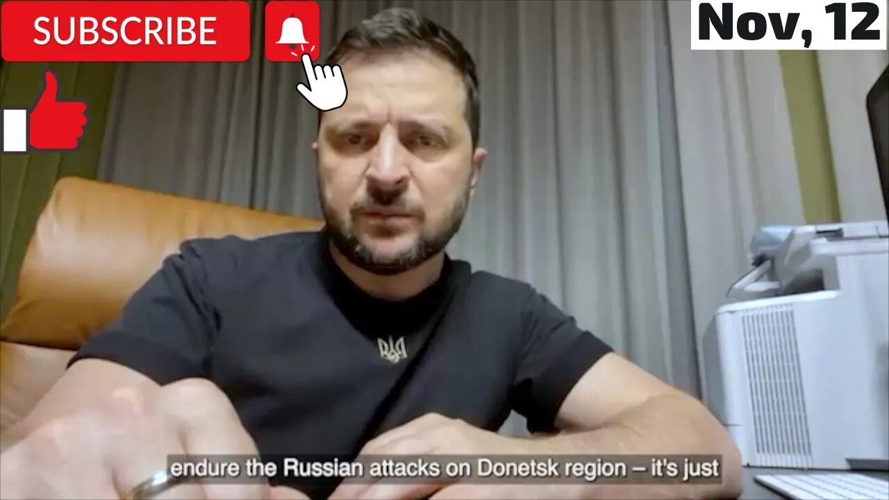 Vladimir Zelensky Explanations November 12, 2022 (Subtitle)