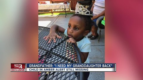 Grandpa of missing 2-year-old begs for her return