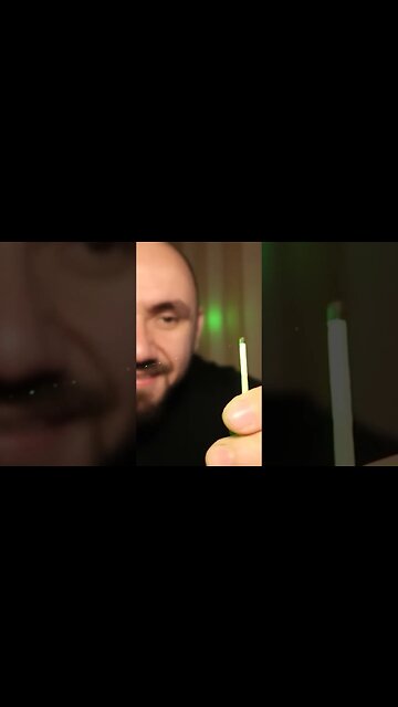 POWERFUL GREEN LASER LIGHTS UP MATCH