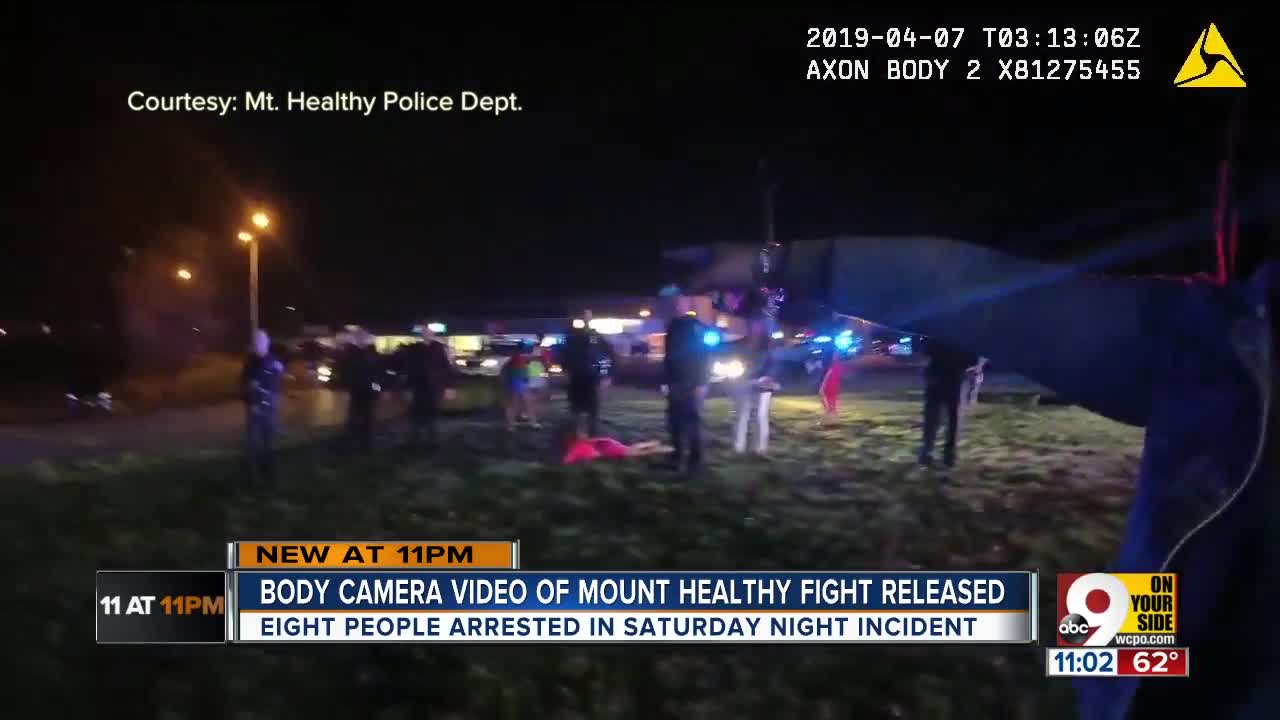 Body camera recordings show melee in Mount Healthy