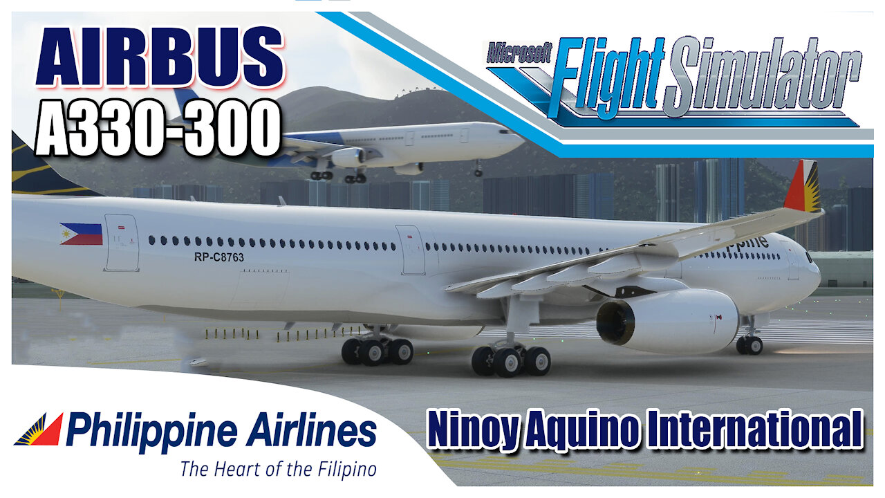 A330-300 Landing at Ninoy Aquino Int. Cockpit view | MS Flight Simulator 2020