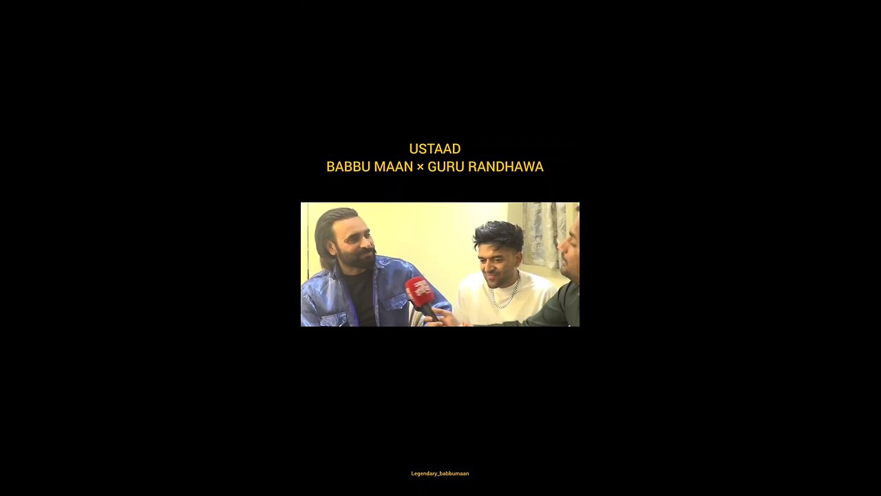 Latest Interview Babbu Maan Bai Guru Randhawa #babbumaan #gururandhawa #trending #viral #shortvideo