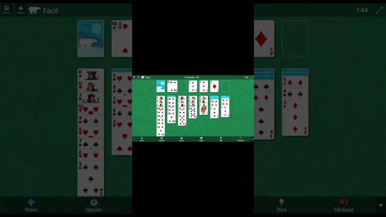 Microsoft Solitaire Collection Klondike EASY Level # 56 #shorts