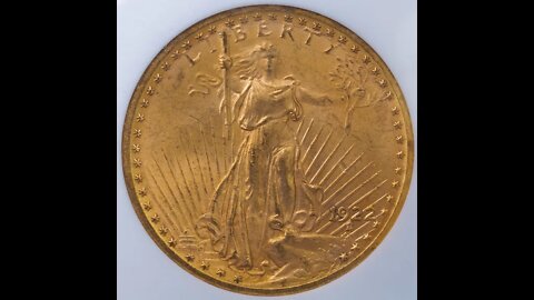 1922 $20 Gold Double Eagle Coin PCGS MS63