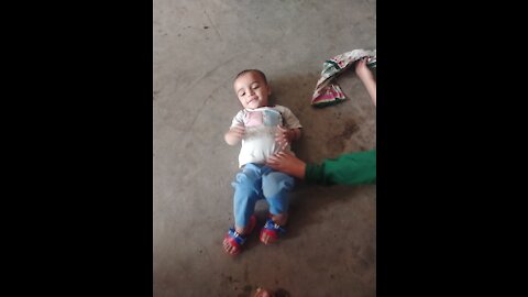 Cute baby video. Funny video with my channal saimworld