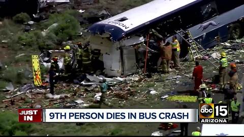 9 dead in Phoenix-bound bus crash, several hurt