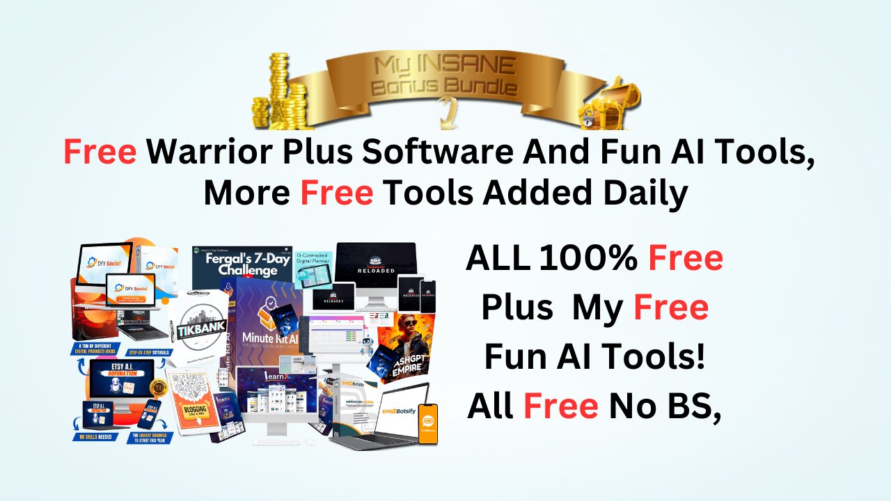 Free Warrior Plus Software And Free Fun AI Tools,