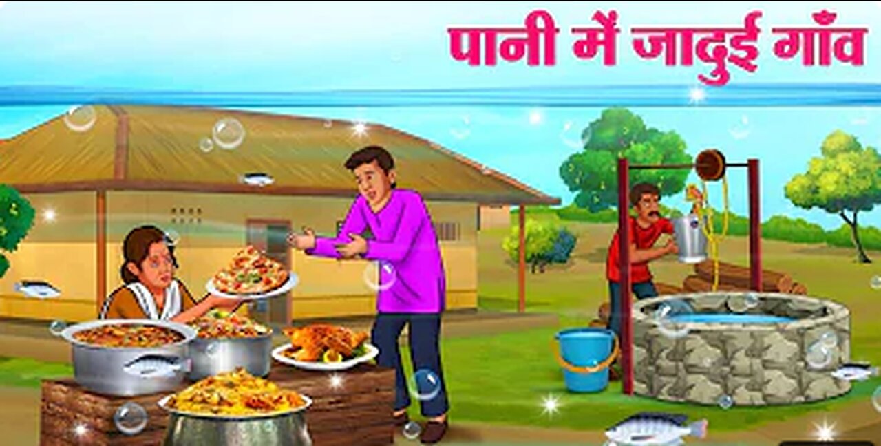 पानी में जादुई गाँव | Hindi Kahaniya | Moral Stories | Bedtime Stories | Story In Hindi