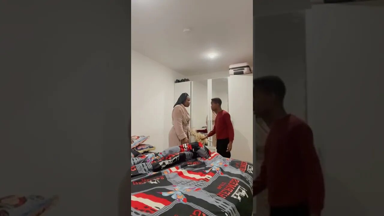 Son sends mom into tears 😢 after pranking her.