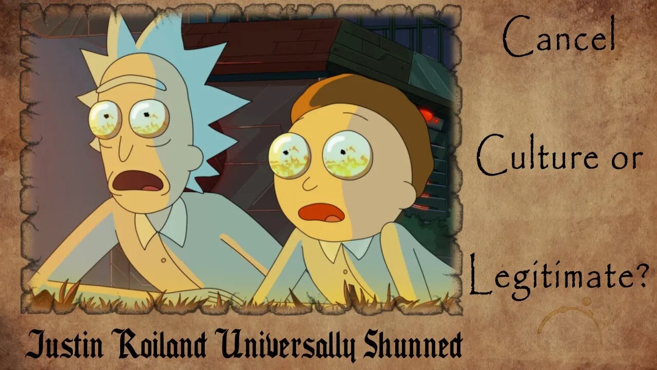 Justin Roiland FIRED From Rick and Morty | CANCEL CULTURE or LEGITMATE?