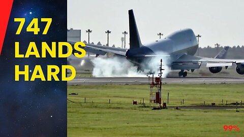 747's Dangerous Landing Disaster Caught on Camera!