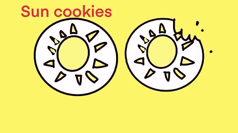 Sun cookies