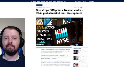 Global Stock Market CRASHING as DOW Jones Futures Plummets 800 Points, Prepare For RECESSION