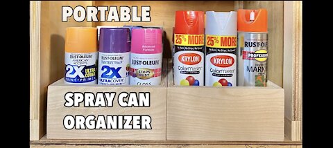 DIY-Spray can storage boxes for the miter saw station