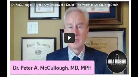 Vaccines Are Causing LARGE NUMBERS of Deaths”: Dr. Peter McCullough