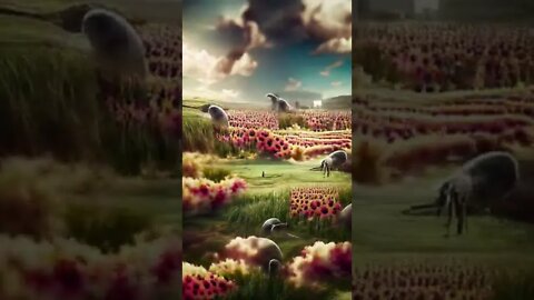 surreal field - artwork - #shorts