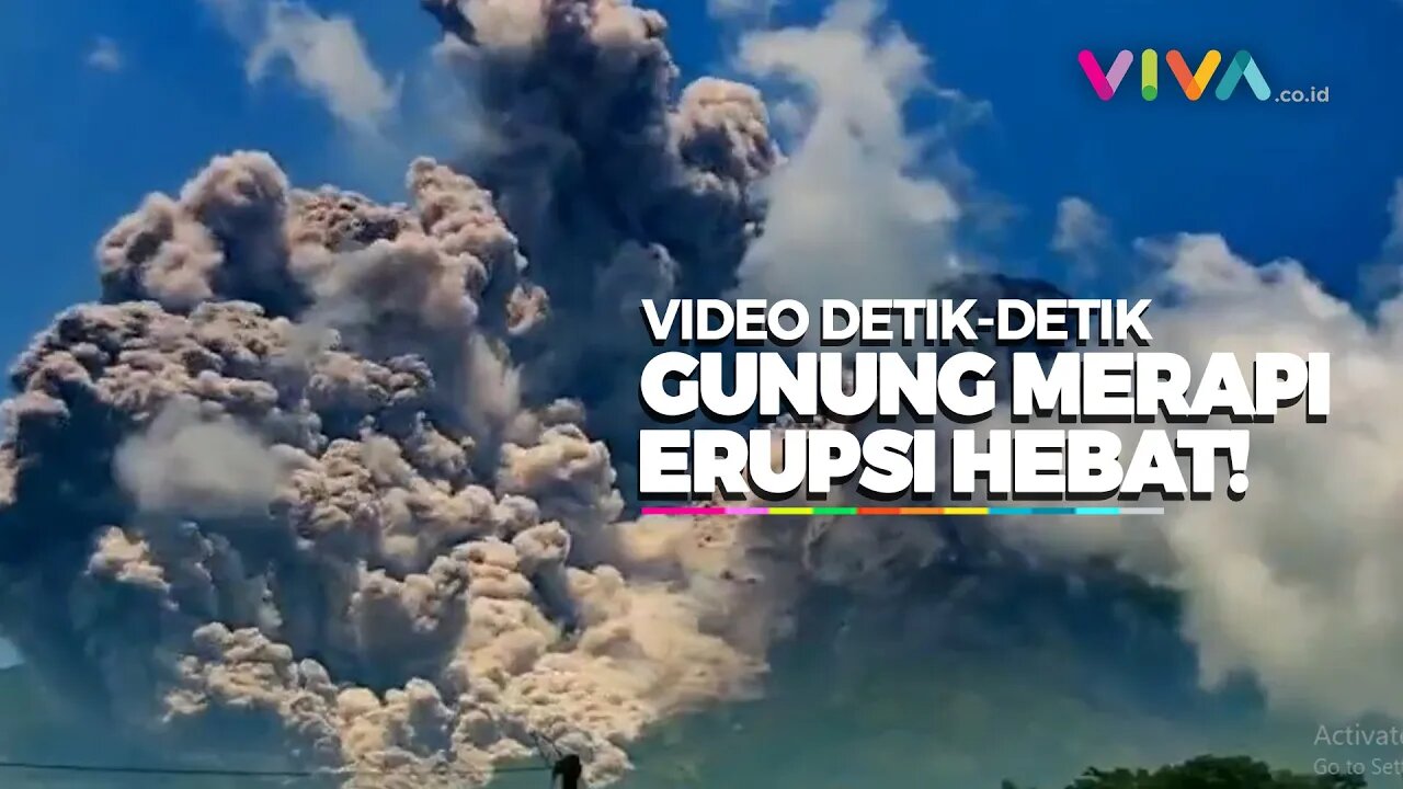 Rekaman CCTV Gunung Merapi Muntahkan Awan Beracun!