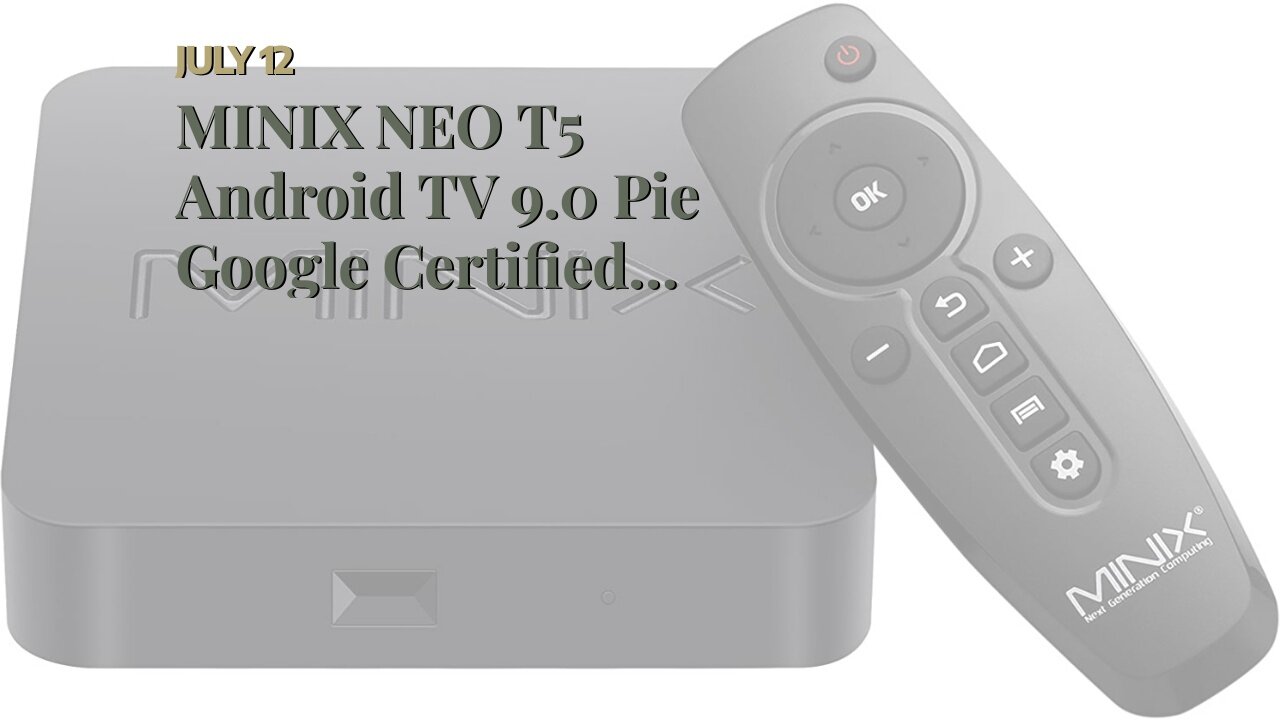 MINIX NEO T5 Android TV 9.0 Pie Google Certified Media Hub, 2GB16GBQuad Core Android Box4KU...