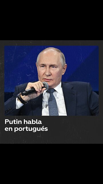 Vladímir Putin da las gracias en portugués
