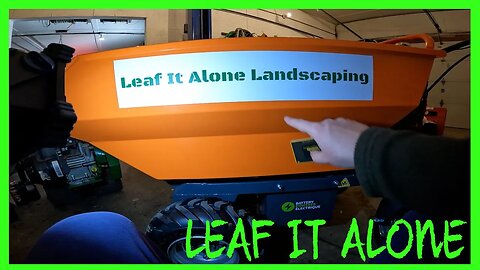 New leaf it alone sticker decals from STICKERAPP for electric wheelbarrow | Leaf It Alone