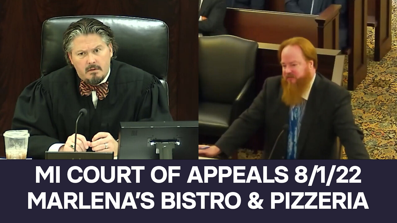 Marlena's Bistro & Pizzeria | MI Court of Appeals Hearing 8.2.2022