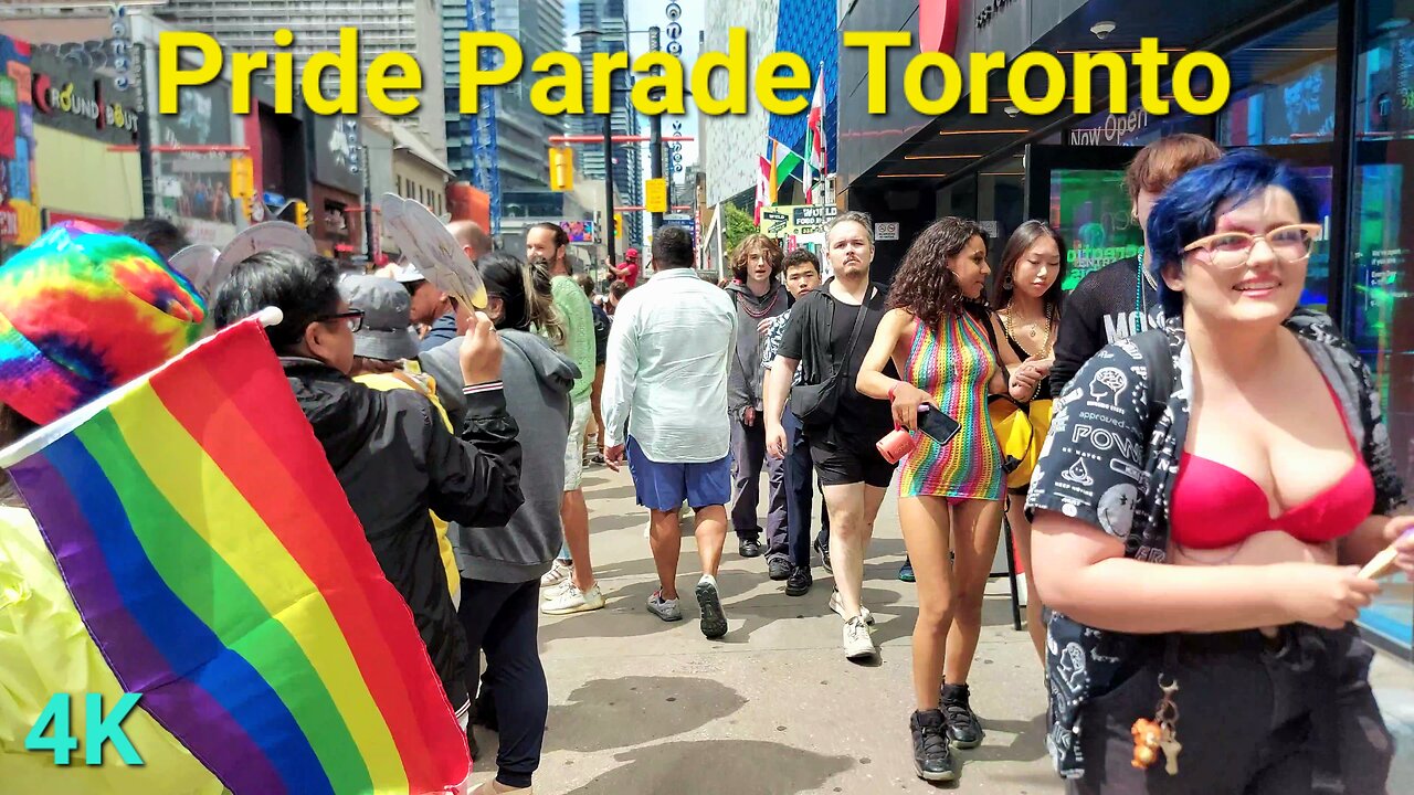 【4K】Pride Parade celebration 🌈 Toronto Canada 🇨🇦