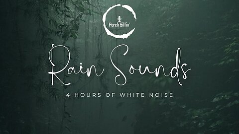 4 Hour Rain White Noise 🌧️💤 #ambient