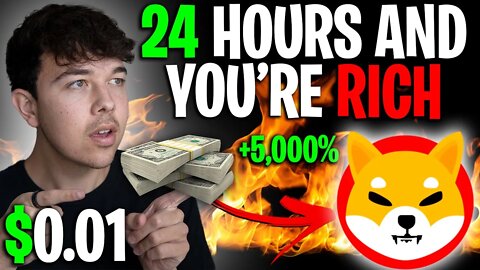 SHIBA INU COIN 24 HOURS UNTIL YOU'RE RICH 🔥 SHIB PRICE PREDICTION 🚨