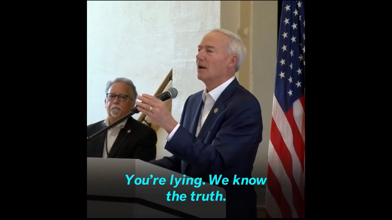 Clips of anti-vaxxers erupting at Arkansas Gov. Asa Hutchinson