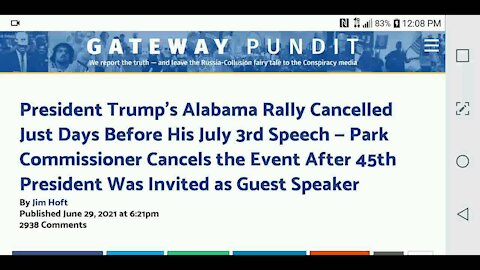 Alabama Trump Rally Cancelled...