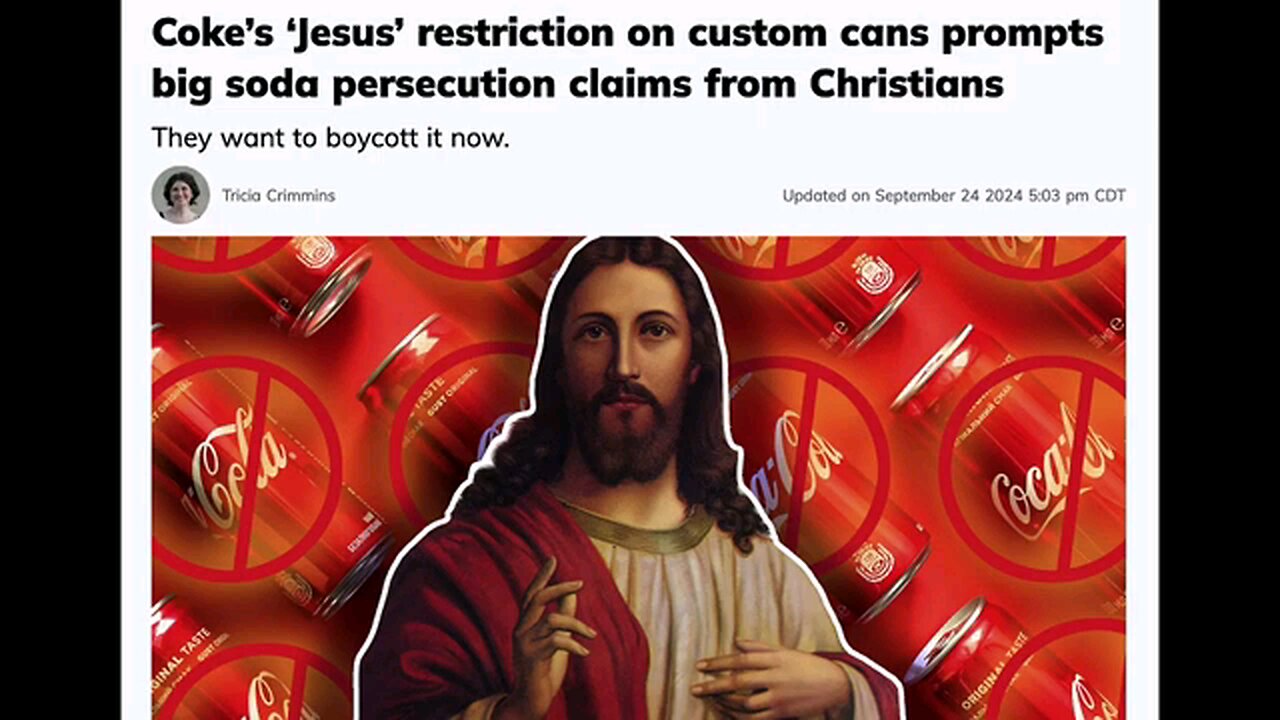 Coca Cola Bans Jesus by RebelCall YT channel