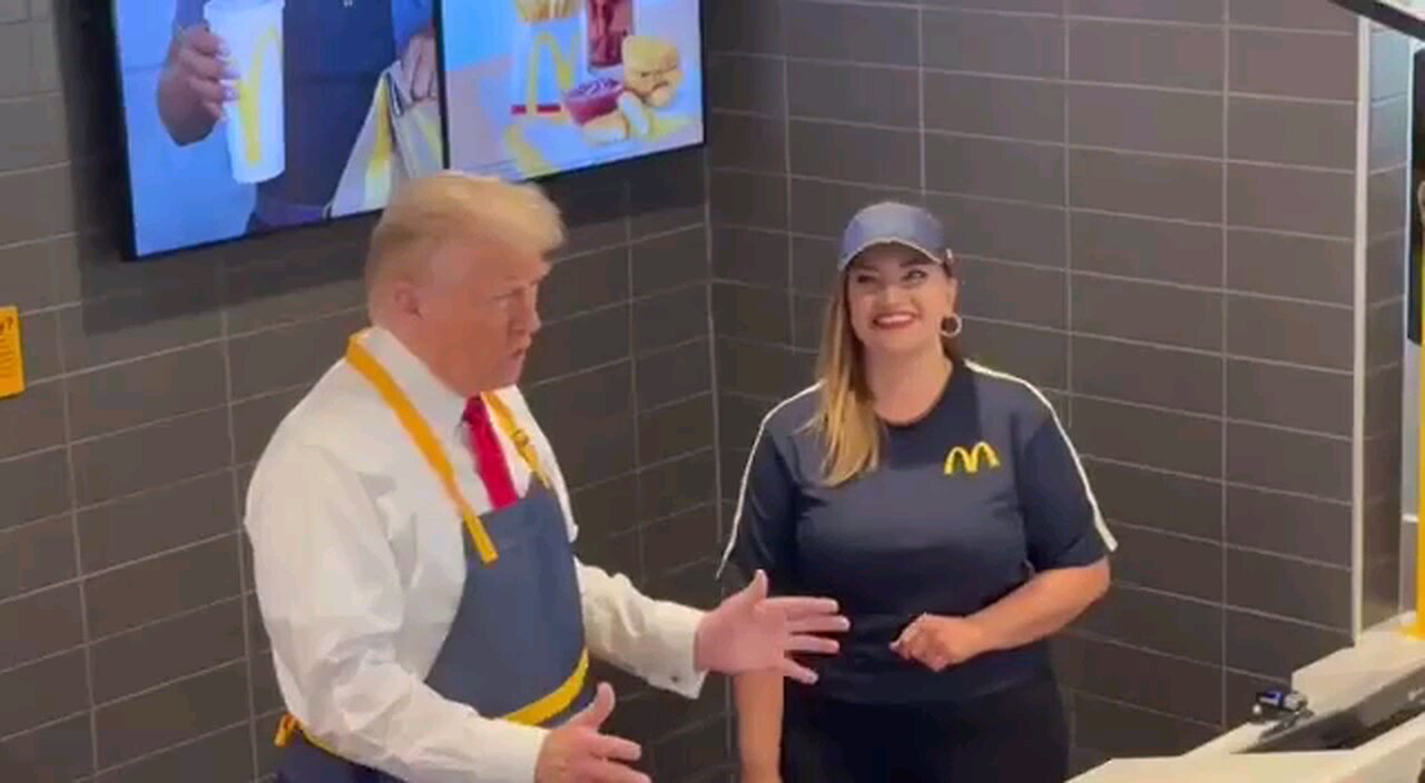 Trump working with Mc Donald's employees