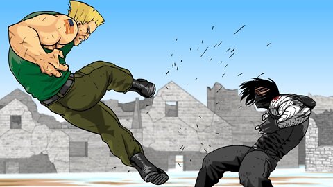 Winter Soldier Vs Guile Vs Cross Bones - Legendado