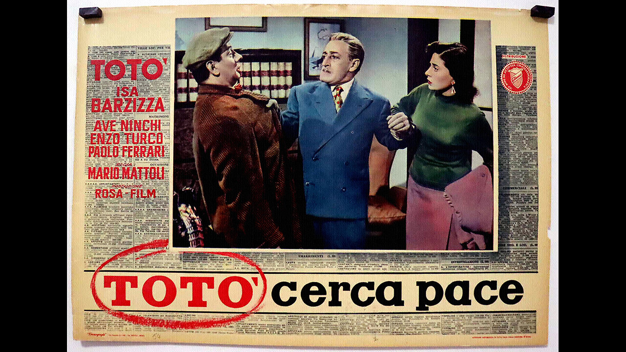 #1954 - “TOTÒ CERCA PACE”😇💖🙏 – FILM COMPLETO (con TOTÒ, Ave NINCHI e Isa BARZIZZA)